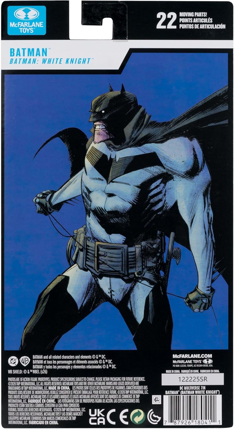 McFarlane DC Multiverse Batman (White Knight) 7in Action Figure Toys (Blister Card