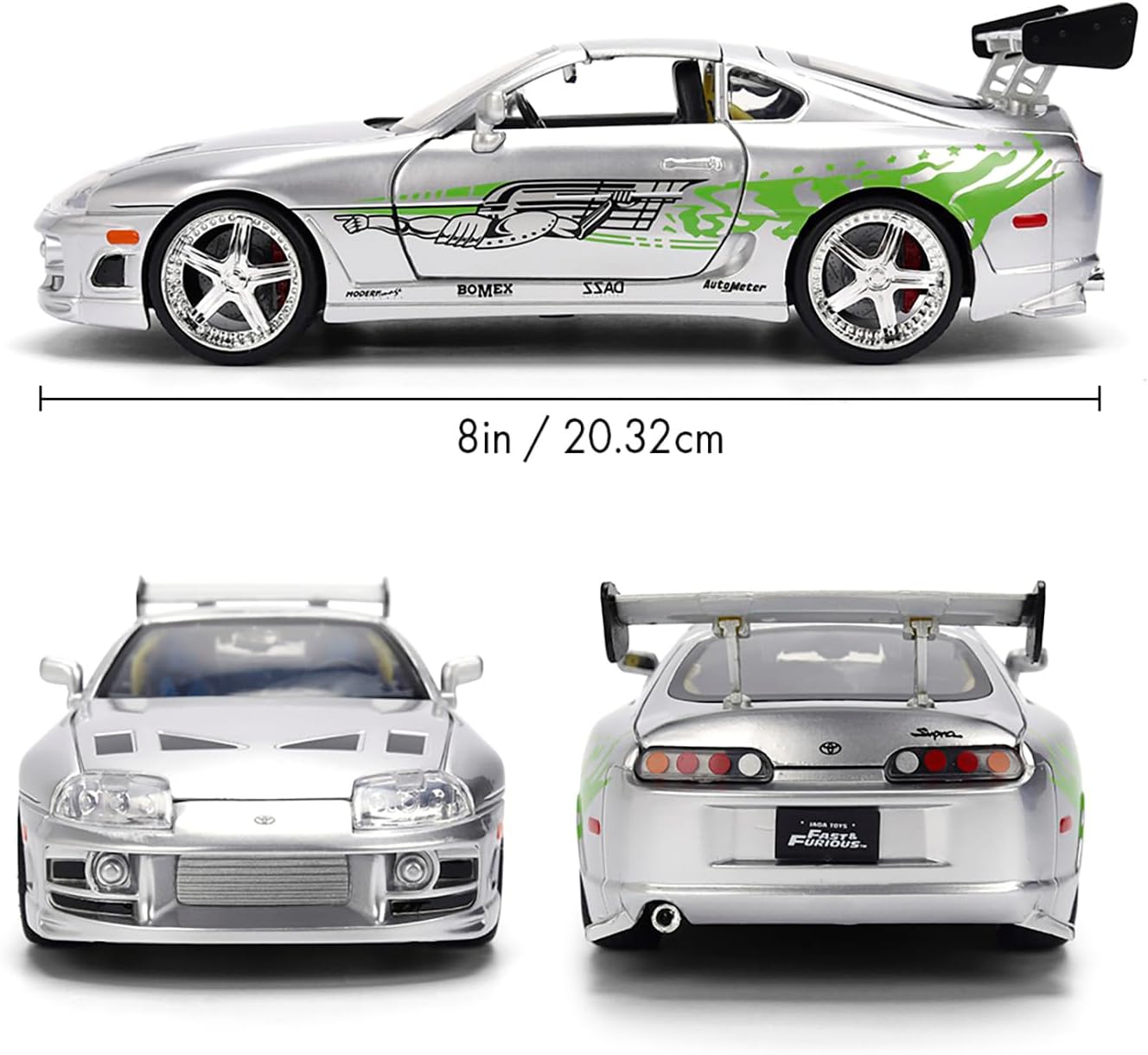 Jada FAST & FURIOUS ANNIVERSARY BRIAN'S TOYOTA SILVER FINISH 1:24