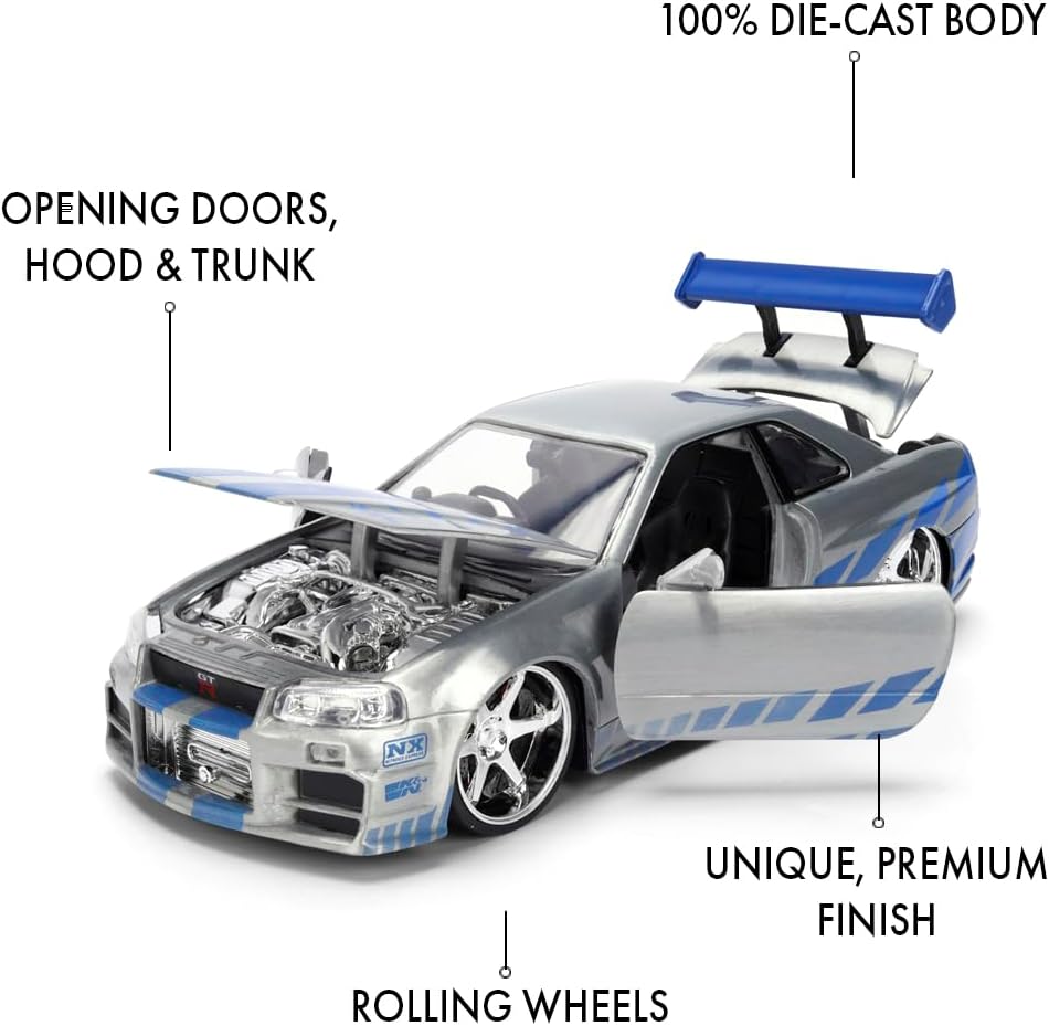 Jada FAST & FURIOUS ANNIVERSARY NISSAN SKYLINE COLOUR BRUSH 1:24
