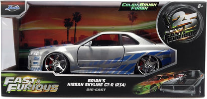 Jada FAST & FURIOUS ANNIVERSARY NISSAN SKYLINE COLOUR BRUSH 1:24