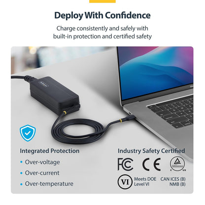 StarTech Chargeur d'ordinateur portable USB-C GaN 140 W, Dell