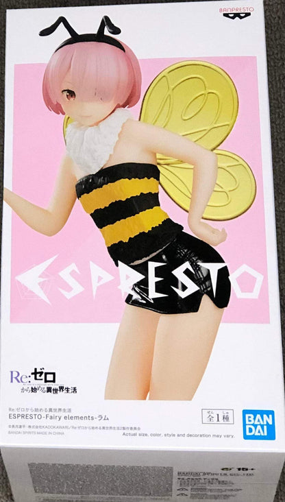 BANPRESTO RE:Zero - Ram - Figure Espresto Fairy Elements 20 cm