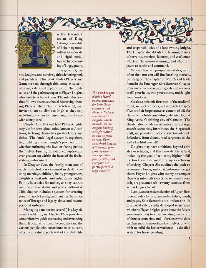 Pendragon: Noble's Handbook