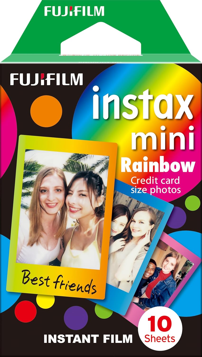 Fuji - Instax Mini 1X10 Shots, instax™ mini film, Rainbow, 1x10