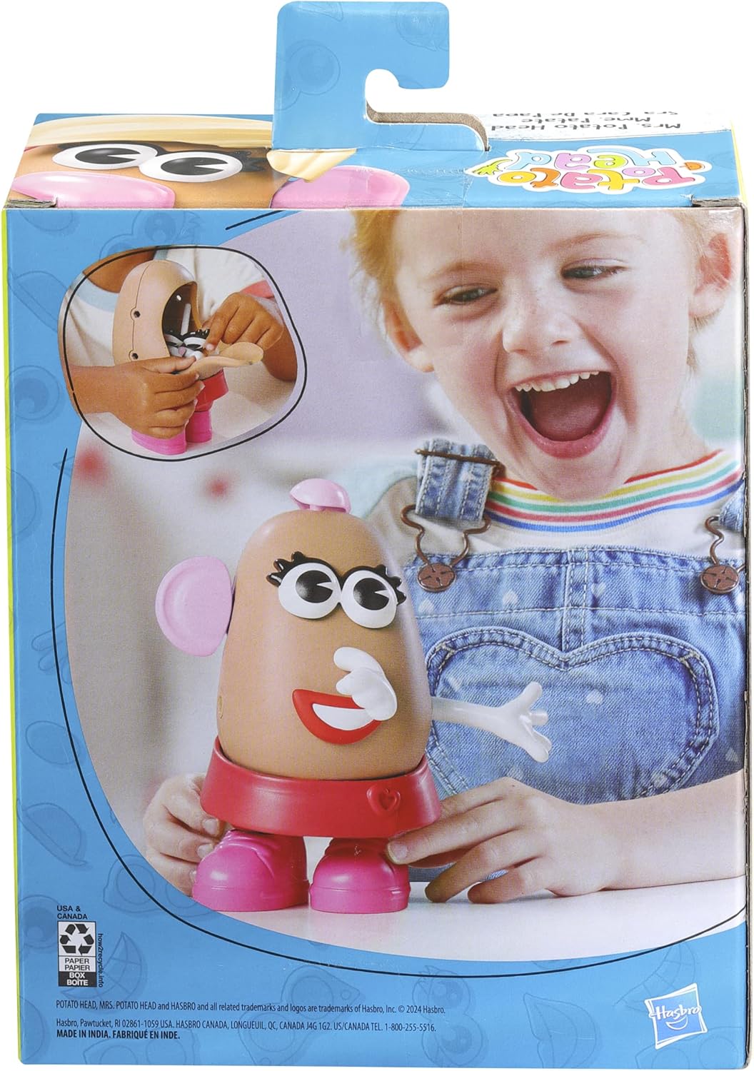 Potato Head Mrs. Potato Head Set met 12 delen, speelgoed voor peuters, kleuterspeelgoed voor meisjes en jongens, kindercadeaus, vanaf 2 jaar