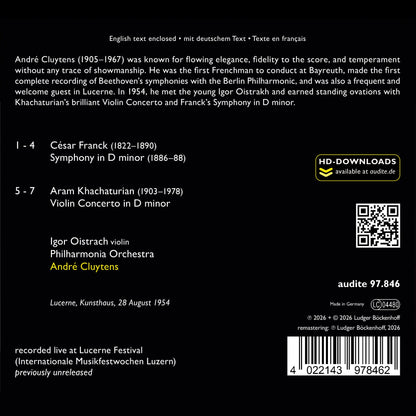 Franck: Symphony in D Minor/Khachaturian: Violin Concerto