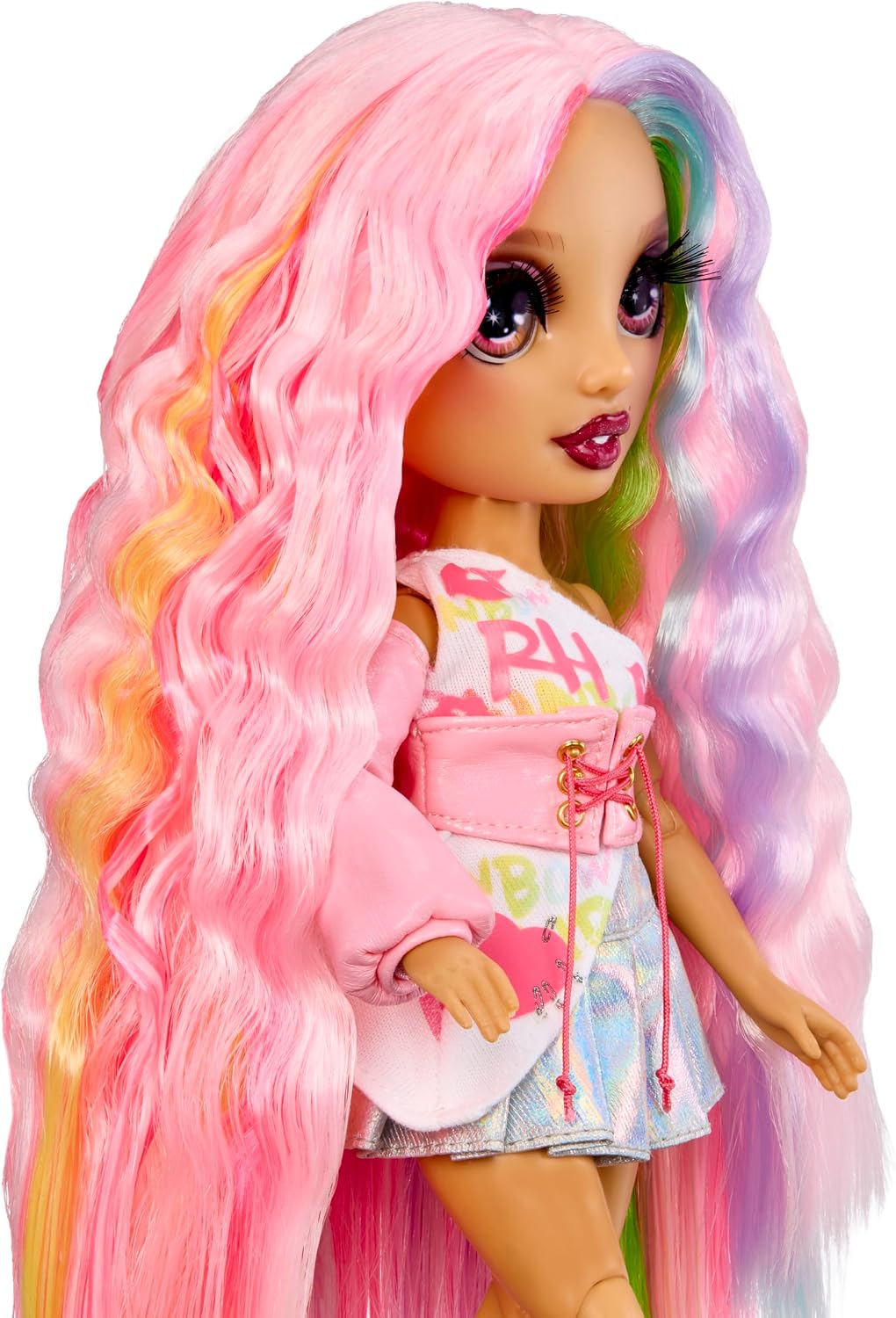 Rainbow High Pretty in Paris Fashion Bambola - Kia Hart - Bambola alla moda color rosa tenue di 28 cm con cucciolo, borsetta e accessori, per giocare, snodata, da collezionare, età dai 4 ai 12+ anni