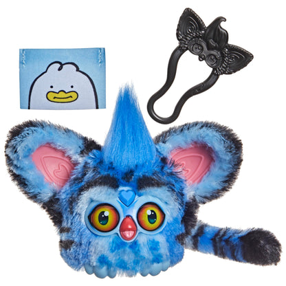 KPop Demon Hunters Furby Furblets Derpy Tiger, Collectible 3" Mini Plush Electronic Toy Figure with Keychain Clip