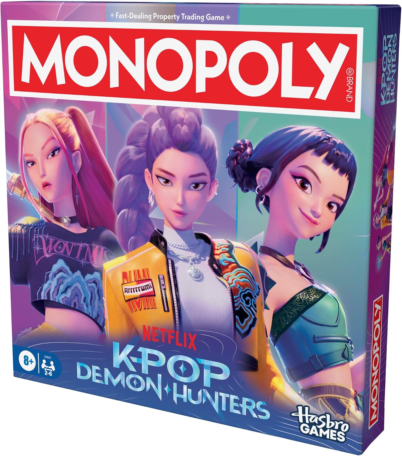 Monopoly: KPop Demon Hunters Edition Board Game | Family Games for Kids, Teens, and Adults | Fun Gifts for Kids | 2 to 6 Players | Ages 8+ - English Version