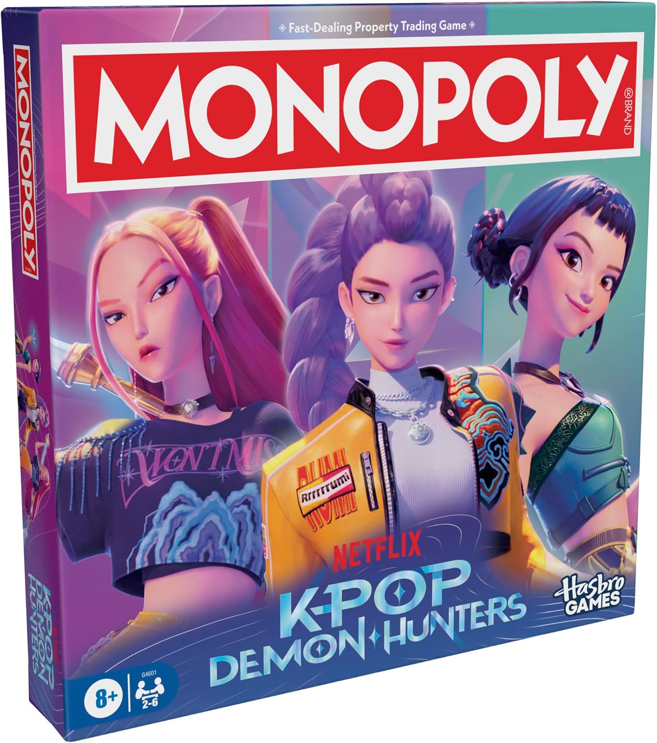 Monopoly: KPop Demon Hunters Edition Board Game | Family Games for Kids, Teens, and Adults | Fun Gifts for Kids | 2 to 6 Players | Ages 8+ - English Version