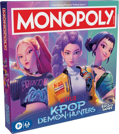 Monopoly: KPop Demon Hunters Edition Board Game | Family Games for Kids, Teens, and Adults | Fun Gifts for Kids | 2 to 6 Players | Ages 8+ - English Version