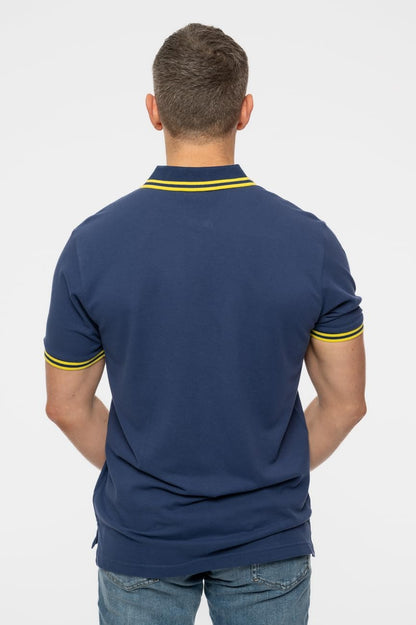 Nirvana Polo T Shirt Smile Face Band Logo Official Mens Navy Blue XXL