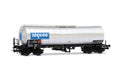 Jouef HJ6324 SNCF, 4-Achs-Isolierter Kesselwagen Algeco, Chrom-Silber-Lackierung, ep.IV, Eisenbahn-Wagen, ab A14+