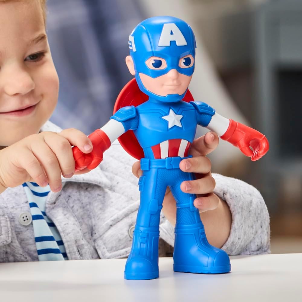 Marvel Spidey and His Amazing Friends Captain America: Steve Rogers, supergrote actiefiguur