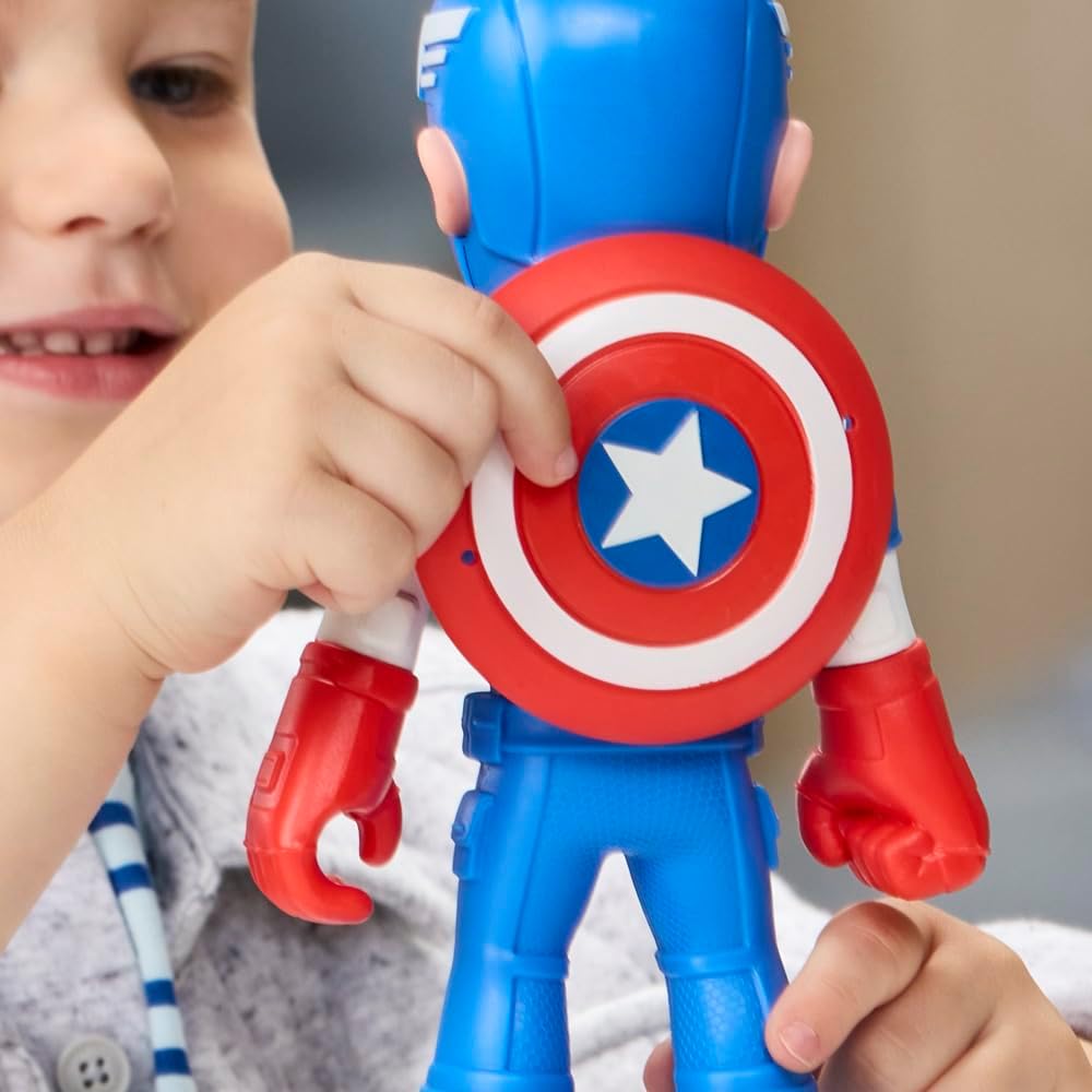 Marvel Spidey and His Amazing Friends Captain America: Steve Rogers, supergrote actiefiguur