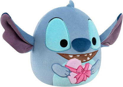 Squishmallows SQDI01882 Stitch met harten 20 cm, officieel Jazwares pluche, superzacht knuffeldier