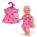 BABY born Roze jurkje – Poppenjurk met appels & lieveheersbeestjes – Poppenkleding – Accessoire voor poppen van 36 cm