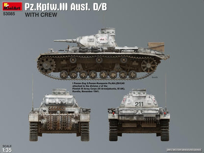 MiniArt - 1/35 Pz.kpfw.iii Ausf. D/b With Crew