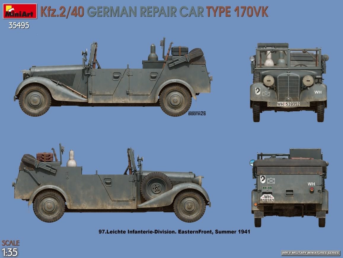 MiniArt - 1/35 Kfz.2/40 German Repair Car Type 170vk