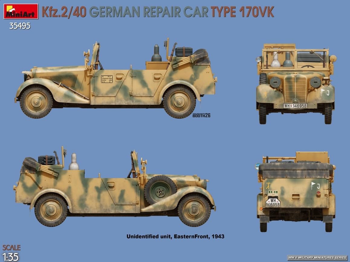 MiniArt - 1/35 Kfz.2/40 German Repair Car Type 170vk