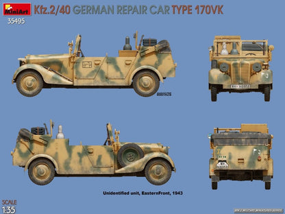 MiniArt - 1/35 Kfz.2/40 German Repair Car Type 170vk
