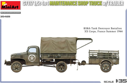 MiniArt - 1/35 G7117 1,5t 4x4 Maintenance Shop Truck W/trailer