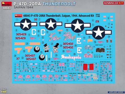 MiniArt - 1/48 P-47d-20ra Thunderbolt. Saipan, 1944. Advanced Kit
