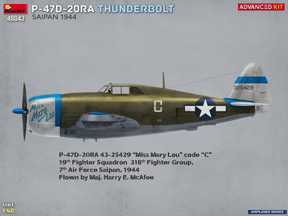 MiniArt - 1/48 P-47d-20ra Thunderbolt. Saipan, 1944. Advanced Kit