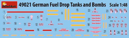 MiniArt - 1/35 German Fuel Drop Tanks And Bombs