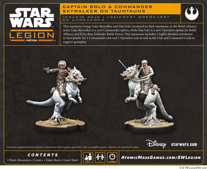 Asmodee | Star Wars: Legion – Captain Solo & Commander Skywalker on Tauntuns | Miniatures Game | Ages 14+ | 2 Players | 90 Minutes Playing Time