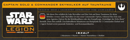 Asmodee | Star Wars: Legion – Captain Solo & Commander Skywalker on Tauntuns | Miniatures Game | Ages 14+ | 2 Players | 90 Minutes Playing Time