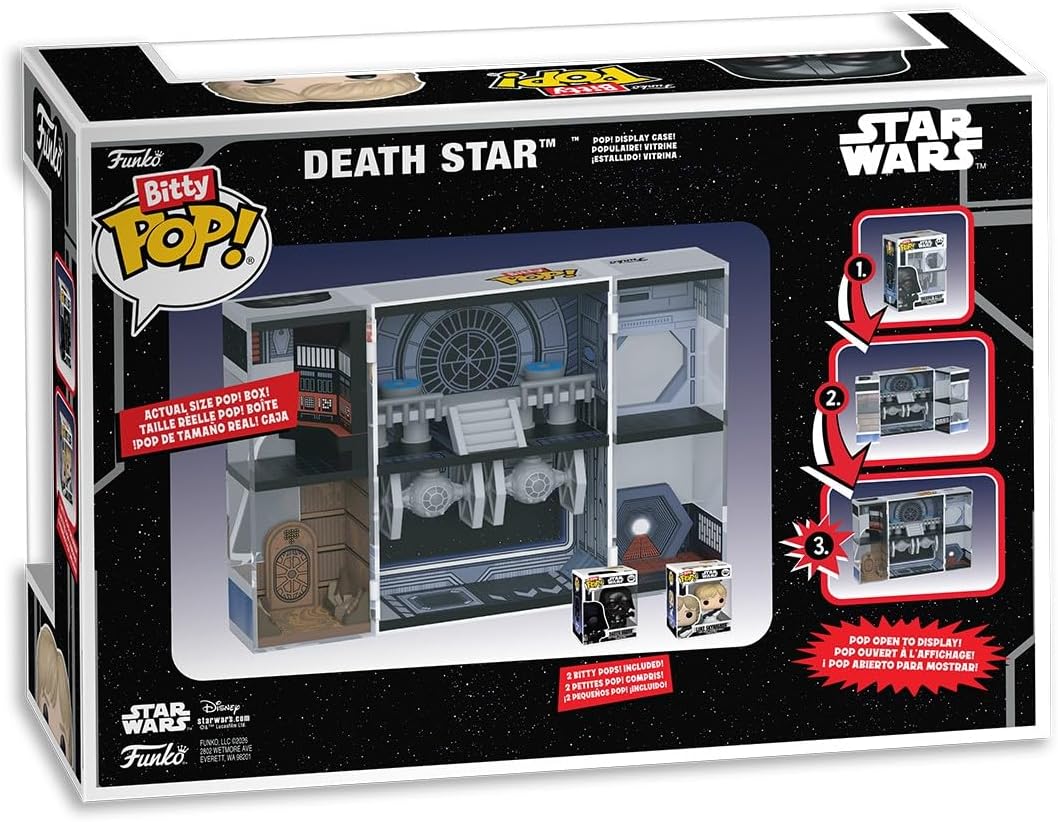 Funko Bitty POP! Boxes: Star Wars - Death Star with Darth Vader and Luke Skywalker