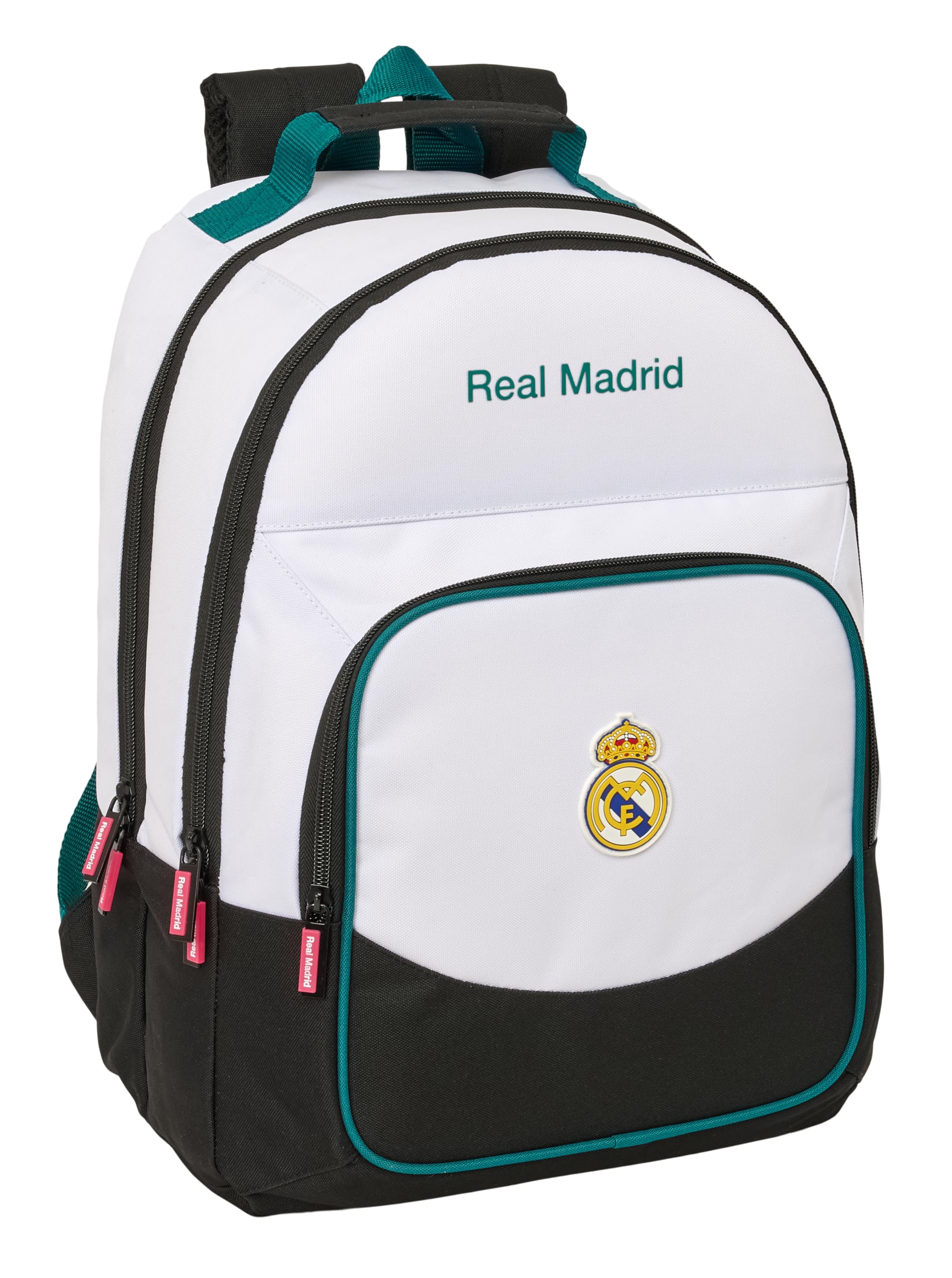 Real Madrid EQUIPACIÓN 26/27 – Safta School Backpack, Ideal for Children of Different Ages, Comfortable and Versatile, Quality and Resistance, 32 x 16 x 42 cm
