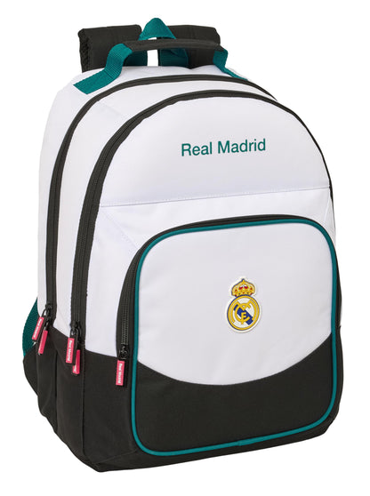 Real Madrid EQUIPACIÓN 26/27 – Safta School Backpack, Ideal for Children of Different Ages, Comfortable and Versatile, Quality and Resistance, 32 x 16 x 42 cm