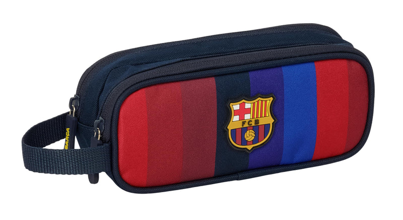 F.C. BARCELONA 1st Team 26/27 – Children's Double Pencil Case, Children's Pencil Case, Ideal for School Children, Comfortable and Versatile, Quality and Resistance, 21 x 6 x 8 cm