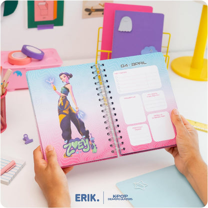 Grupo Erik Hausaufgabenheft 2026 2027 Kpop Demon Hunters Kalender Schulplaner A5 - Schulkalender Schülerkalender Wochenansicht Terminplaner 2026 2027 A5 K-Pop Kwaii Sachen Merch Geschenke Einschulung