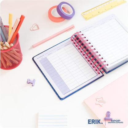 Grupo Erik Diario Scuola 2026 2027 Elementari Kpop Demon Hunters - Agenda Giornaliera 2026 2027 per Scuola Medie, 11 Mesi | Diario Scolastico con Copertina Rigida e Divisori Illustrati (14 x 16 cm