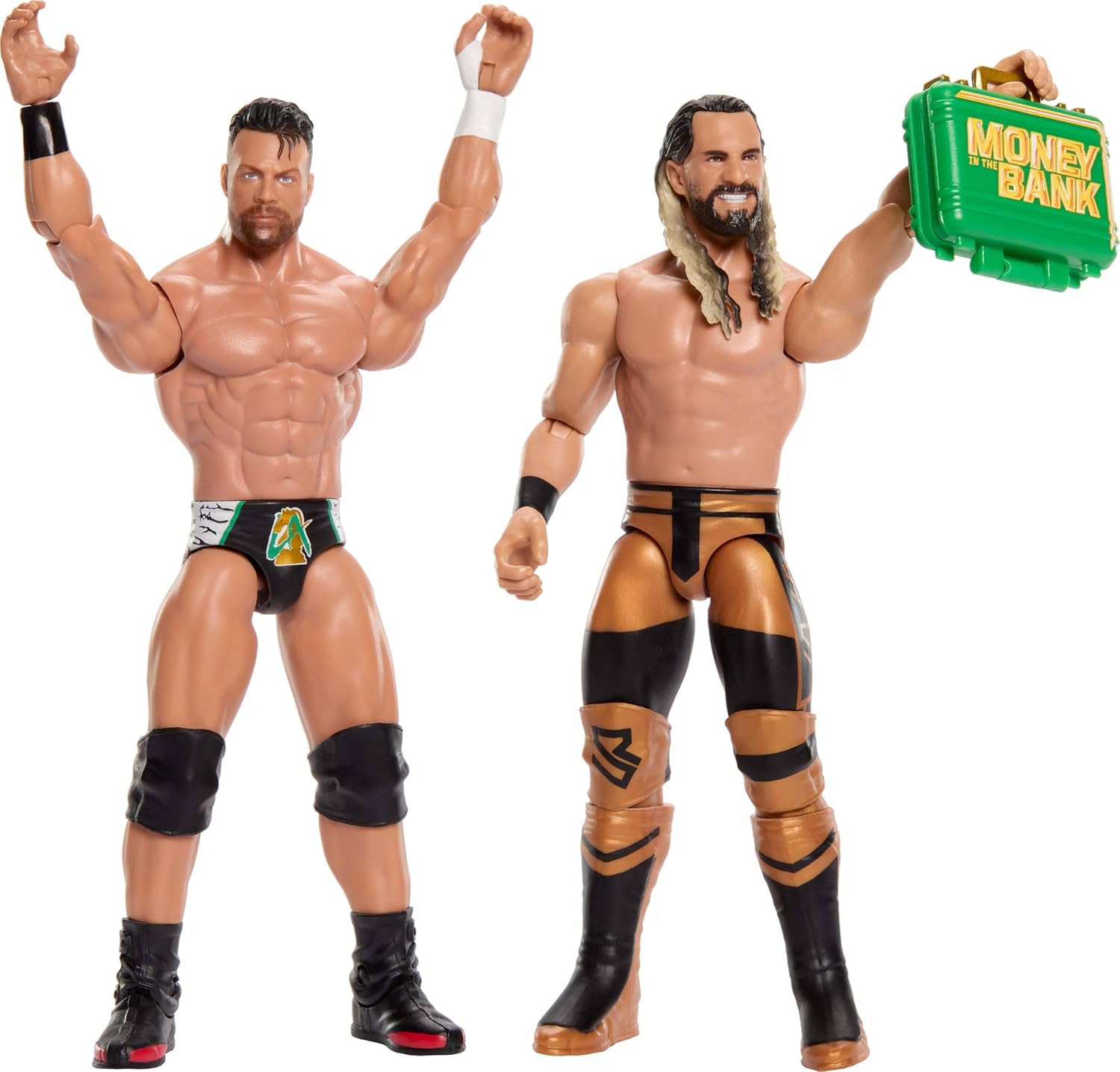 Mattel WWE Main Event Showdown 2-Pack Seth Rollins vs La Knight S27 JHJ64