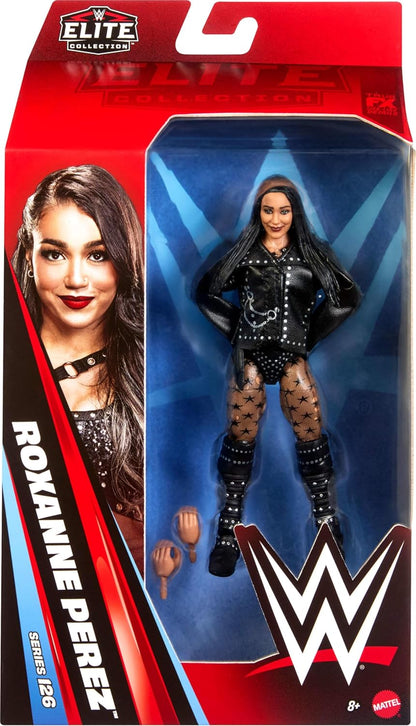 WWE Elite Action Figure & Accessories, Series #126 Set, 6-inch Collectible Roxanne Perez with 25 Articulation Points & Swappable Hands
