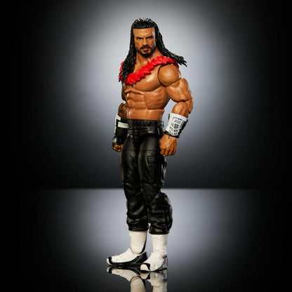 WWE Elite Action Figure & Accessories, Series #126 Set, 6-inch Collectible Roman Reigns with 25 Articulation Points & Swappable Hands