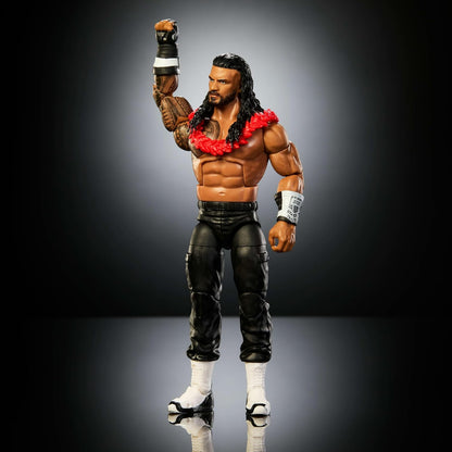 WWE Elite Action Figure & Accessories, Series #126 Set, 6-inch Collectible Roman Reigns with 25 Articulation Points & Swappable Hands