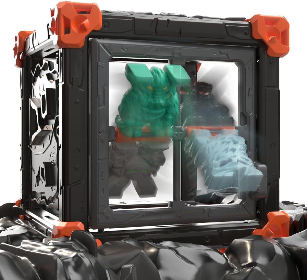schleich ELDRADOR Creatures | Lava Fortress 42810 | Modulares Spielset aus 3 BattleCaves mit Lava Tarantel und 4 Minis | BattleCave Festung mit Lavakristall, Katapult, Armbrust und Fallen | 83 Teile