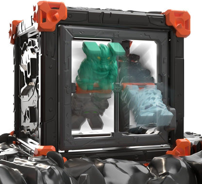 schleich ELDRADOR Creatures | Lava Fortress 42810 | Modulares Spielset aus 3 BattleCaves mit Lava Tarantel und 4 Minis | BattleCave Festung mit Lavakristall, Katapult, Armbrust und Fallen | 83 Teile