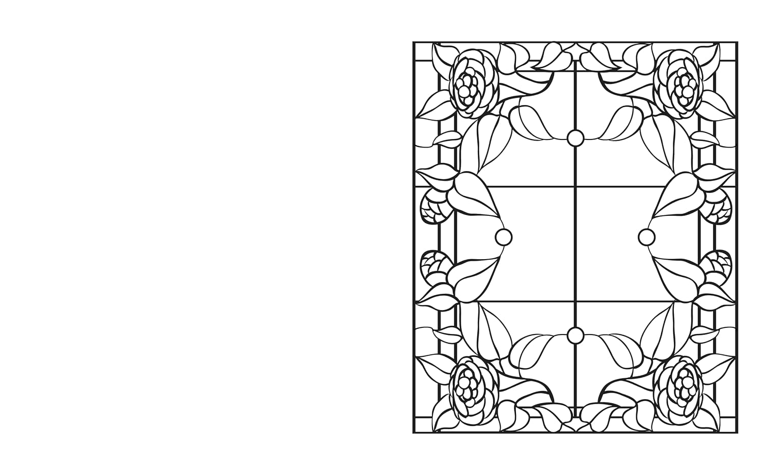 Stained Glass Colouring Book: With 45 Enchanting Designs (Arcturus Creative Colouring