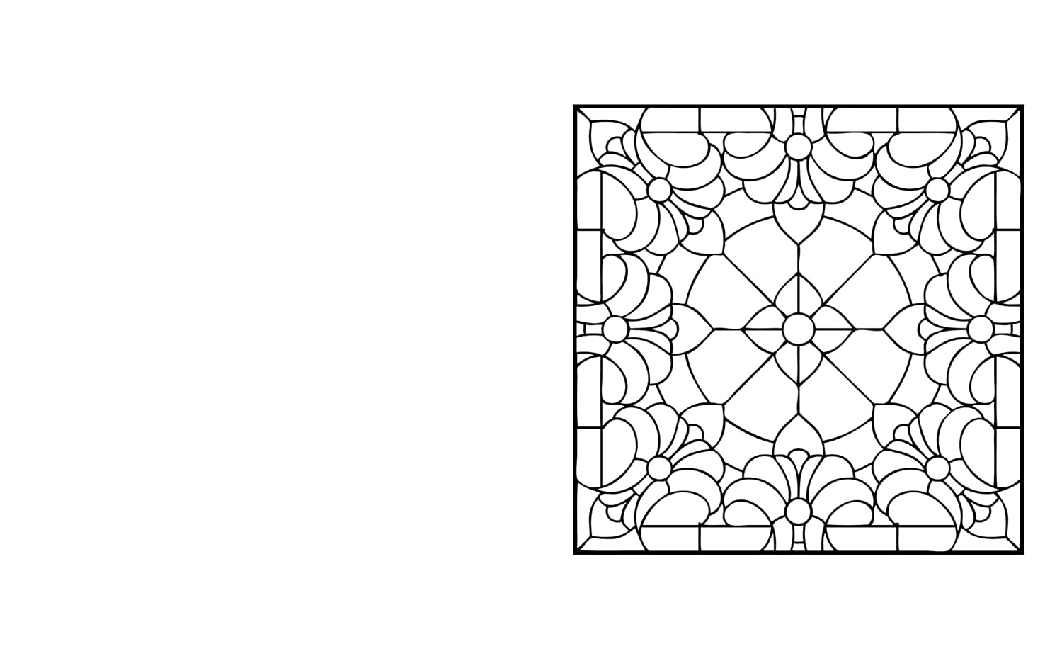 Stained Glass Colouring Book: With 45 Enchanting Designs (Arcturus Creative Colouring