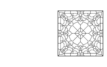 Stained Glass Colouring Book: With 45 Enchanting Designs (Arcturus Creative Colouring