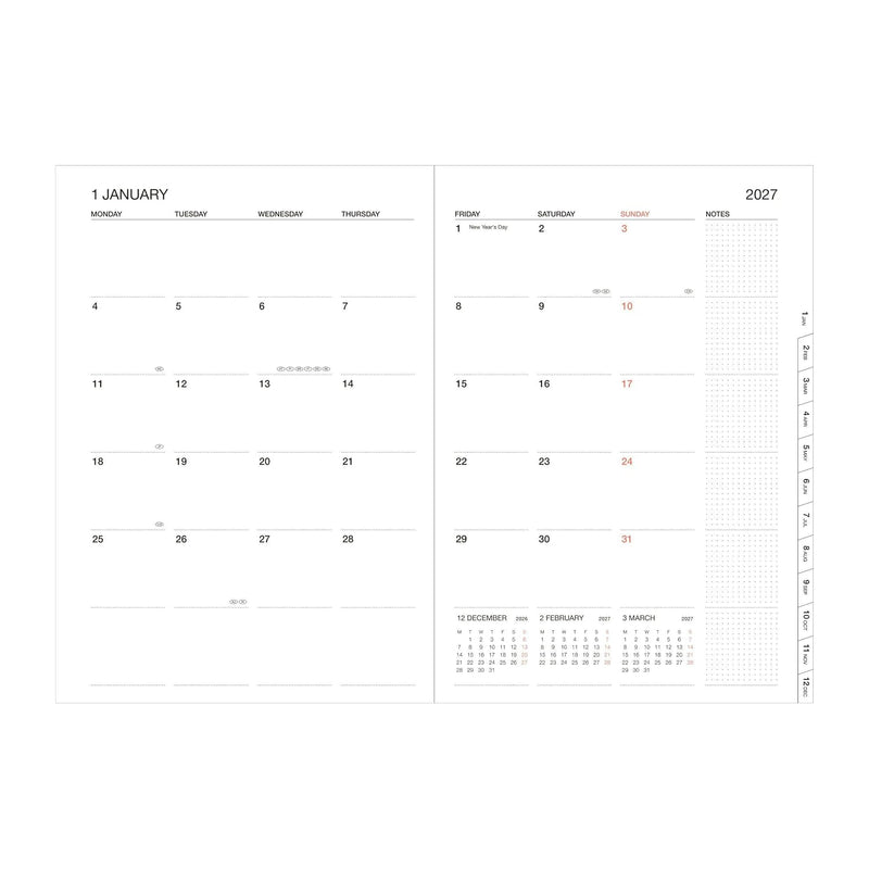MARK'S 2026/27 Diary A5 Illustrations // Flower