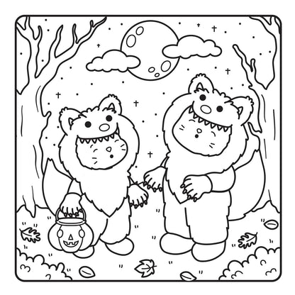 The Not-So-Spooky Halloween Coloring Book (Cute and Cozy