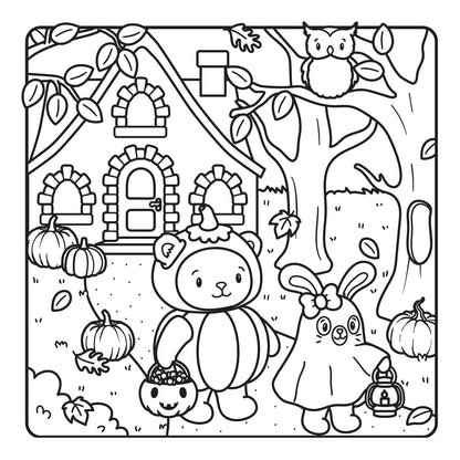The Not-So-Spooky Halloween Coloring Book (Cute and Cozy