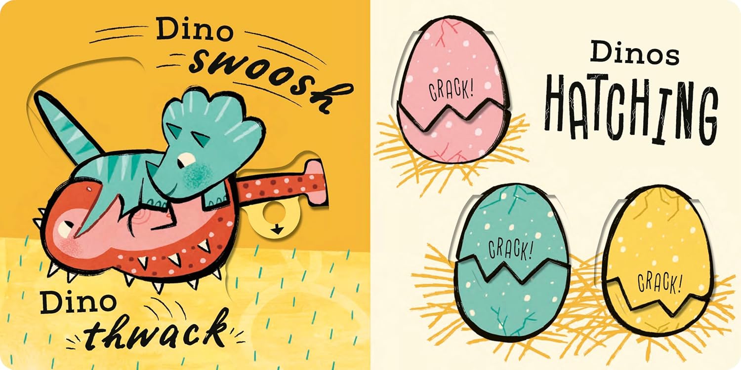 The Dino Book: Peek, Pull, Explore
